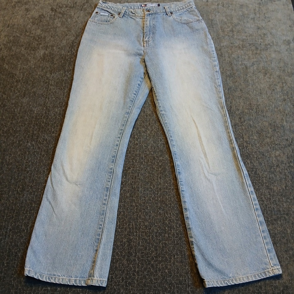 Duck Head Jeans Co Womens Light Wash Cotton Bootcut High Rise Jeans Size 10 Avg